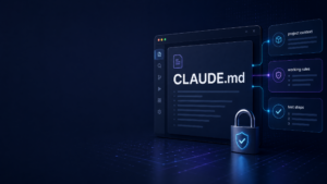 Claude CodeのCLAUDE.mdを設定し、作業ルールを共有するイメージ